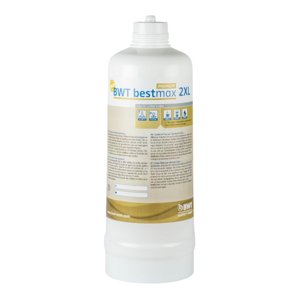 Kaffeekontor Bayern BWT bestmax Premium 2XL Wasserfilterkartusche zur Kalkreduktion und Magnesiumanreicherung