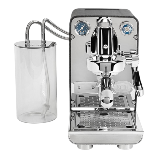 Kaffeekontor Bayern ECM Puristika Espressomaschine mit E61-Brühgruppe, PID-Steuerung und externem Glas-Wassertank