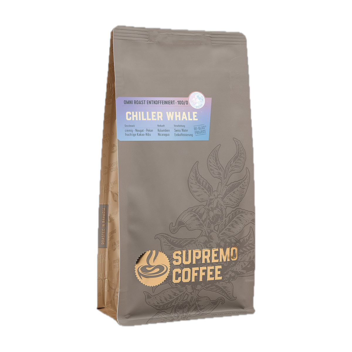 SUPREMO Coffee Chiller Whale (entkoffeiniert) Schrägansicht